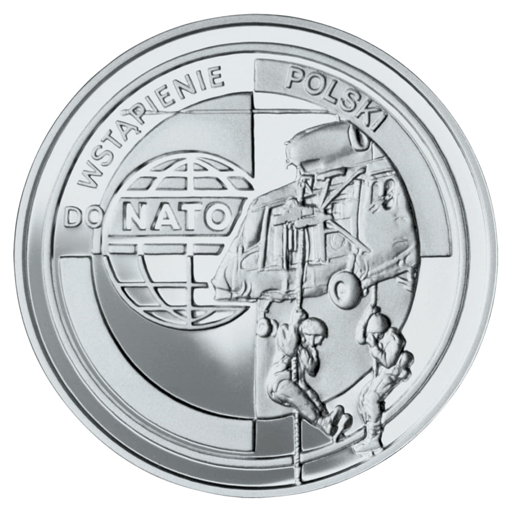 Moneta 10 zł Wejście Polski do NATO 1999 r.