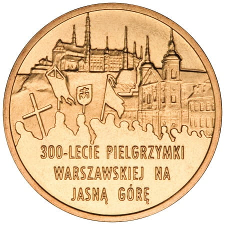Moneta 2 zł 300-lecie Pielgrzymki Warszawskiej na Jasną Górę 2011
