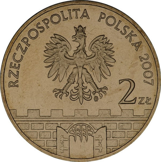 Moneta 2 zł Łomża 2007