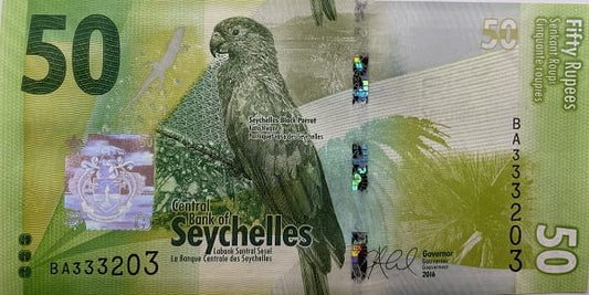 Seszele banknot 50 rupii UNC
