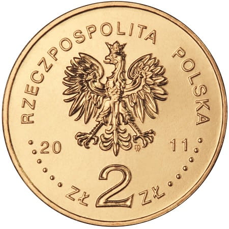 Moneta 2 zł Klasztor franciszkanów Poznań 2011