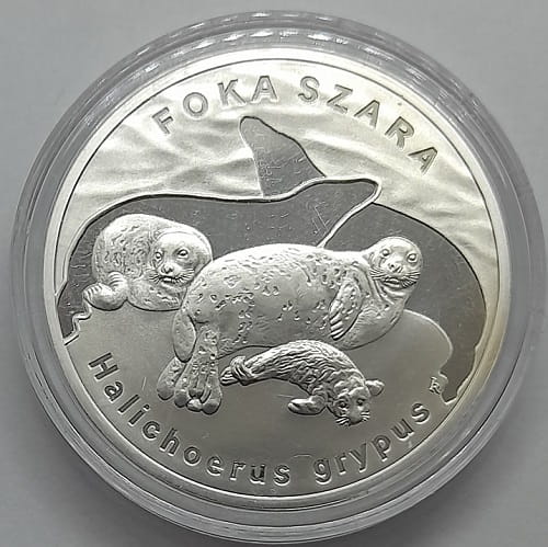 Moneta 20 zł Foka szara 2007