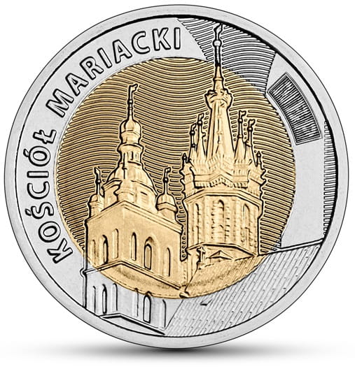 Moneta 5 zł kościół Mariacki 2020